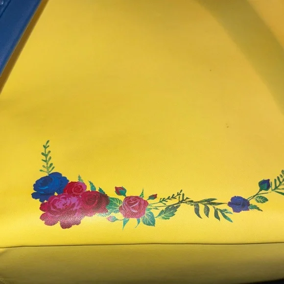 Loungefly Beauty and the Beast Backpack - Yellow and Blue - Picture 6 of 11